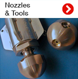 Nozzles and tools for jetting applications